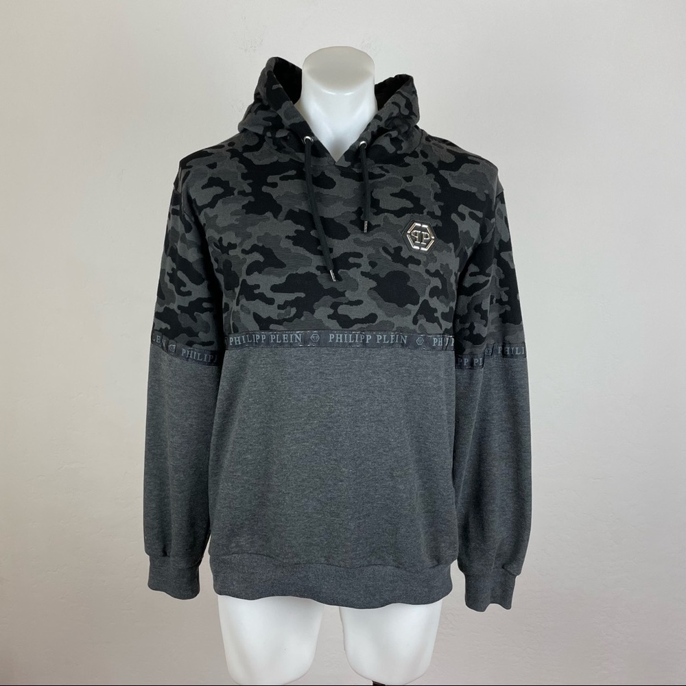 Philipp Plein Half-Camo Hoodie